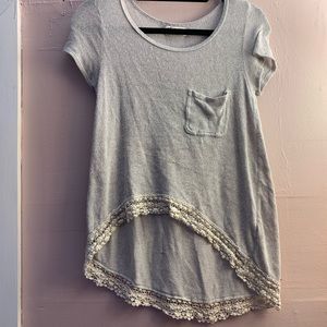 gray Hollister blouse
